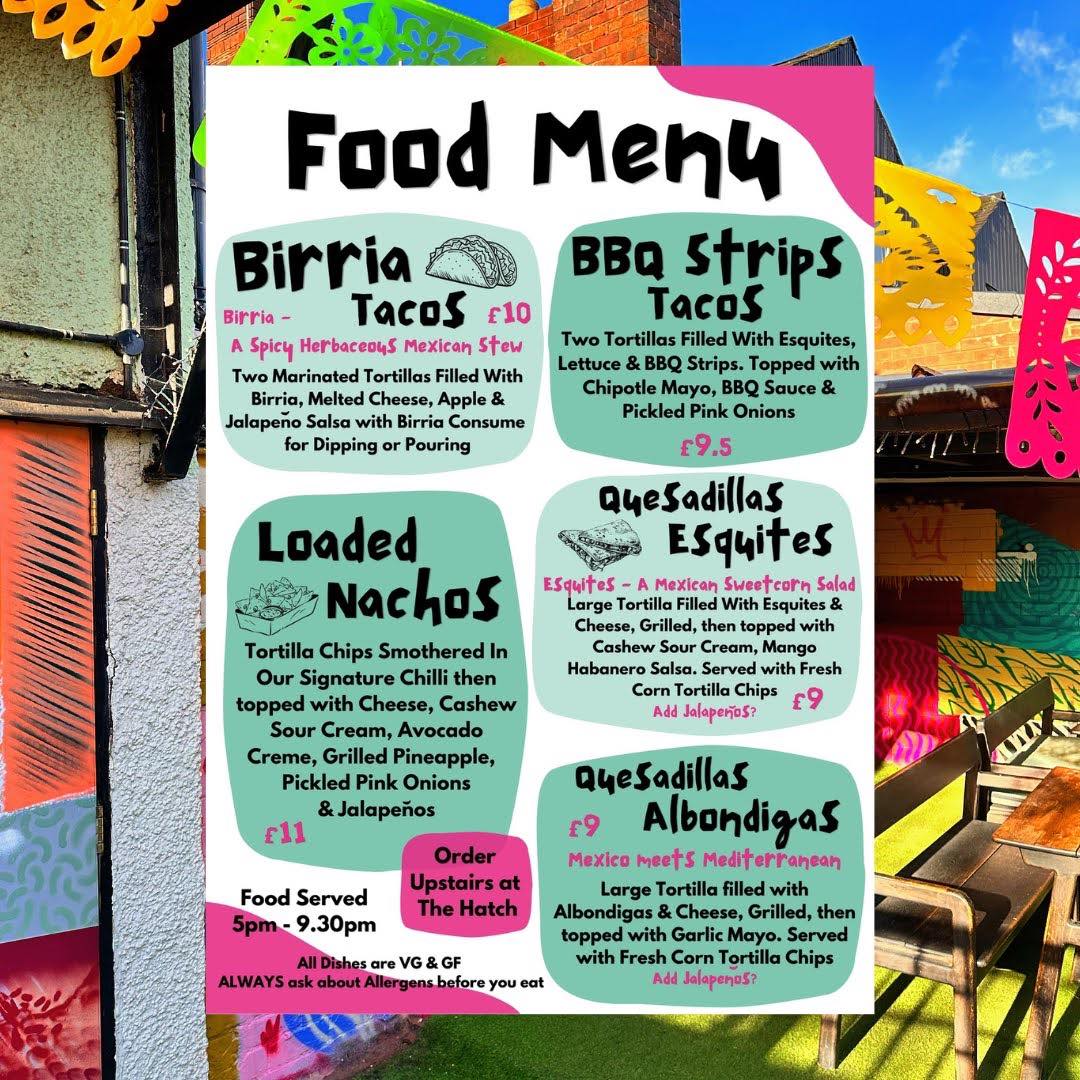 Carolina's TexMex Menu Page 1